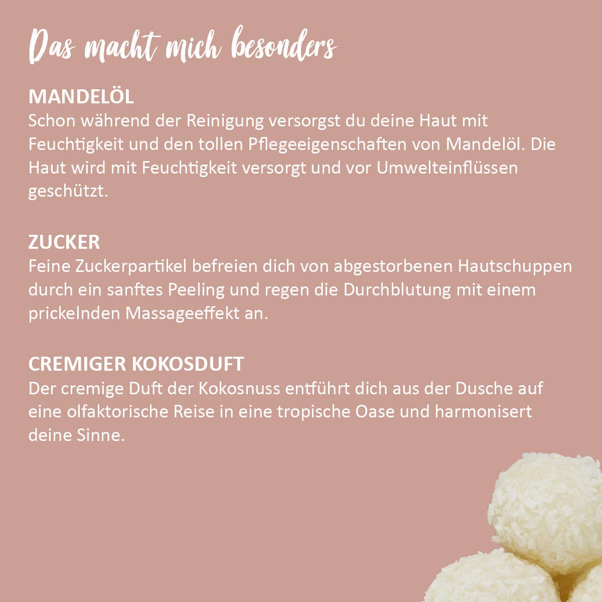 3in1 shower confectionery 'Coconut Cream'