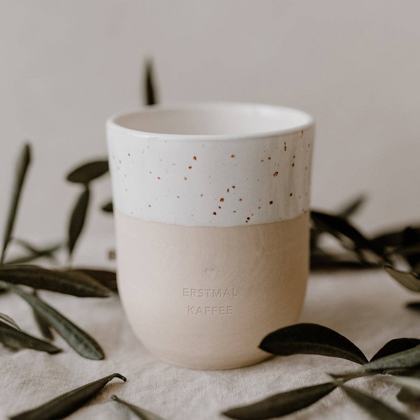 Set «Morgen-Boost» – Kaffeebecher & Coffee Dusch-Fluff