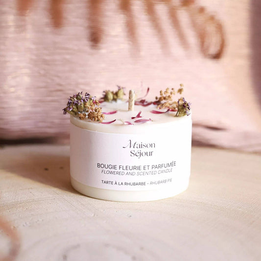 Votivkerze "Rhabarber-Tarte"