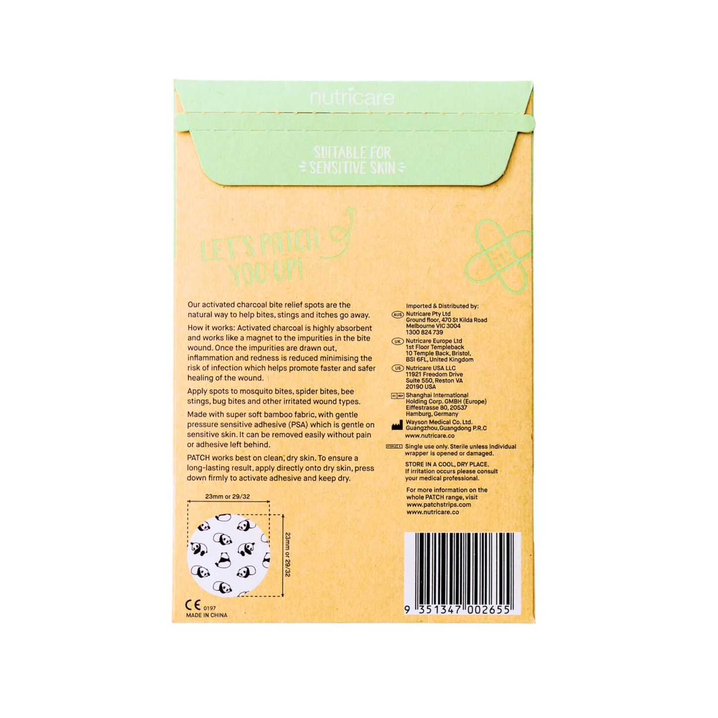 PATCH - Points de plâtre en bambou