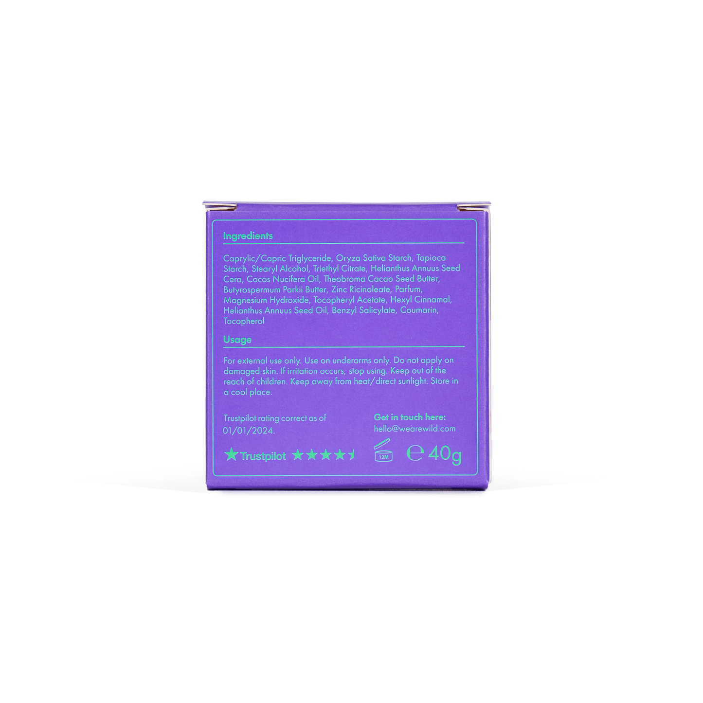 Wild - Deodorant Refill Sensitive Coconut & Vanilla, 40 g