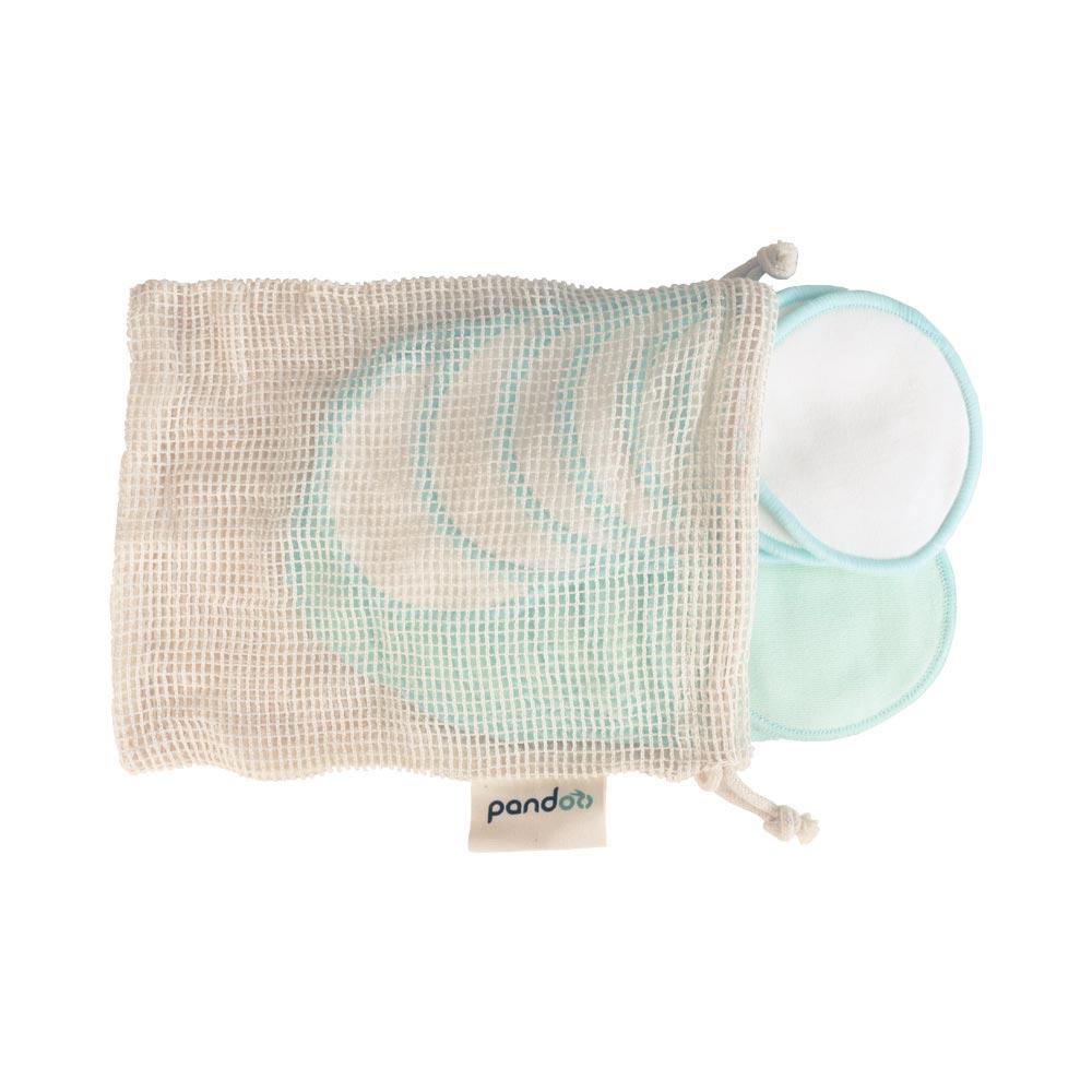Disques démaquillants en coton bio avec boîte de rangement (18 pièces)