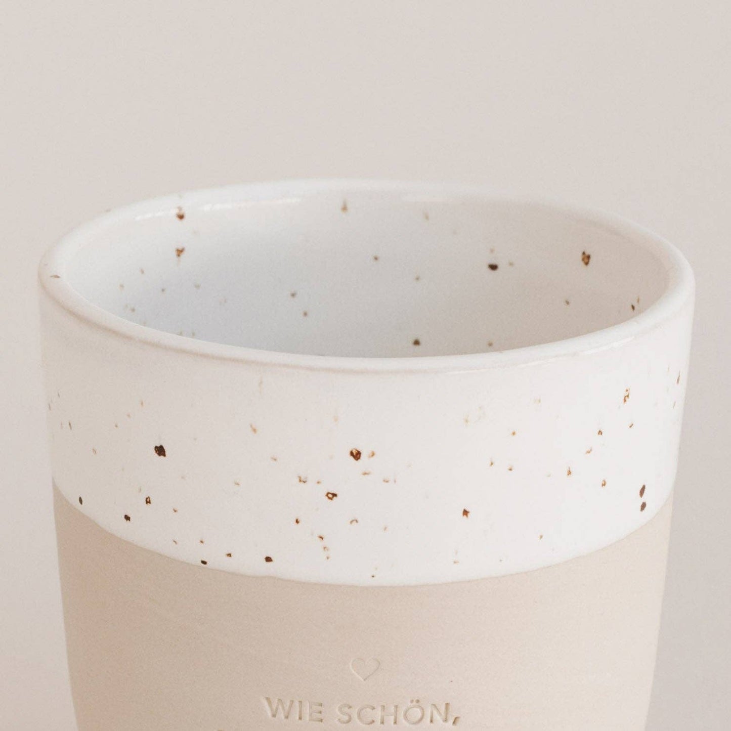 Eulenschnitt Becher "Wie schön, dass es dich gibt"