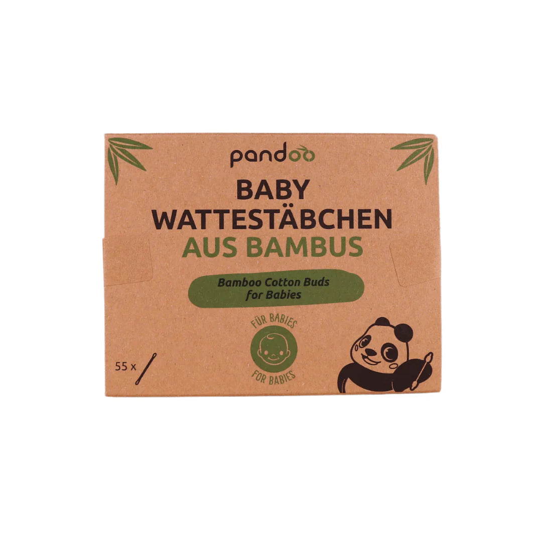 Bambus Baby Wattestäbchen mit Sicherheitskopf