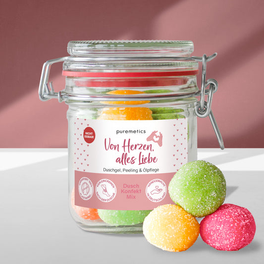 3-in-1 shower candy 'With love from the heart'