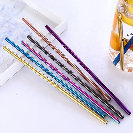 Stainless steel straw straight