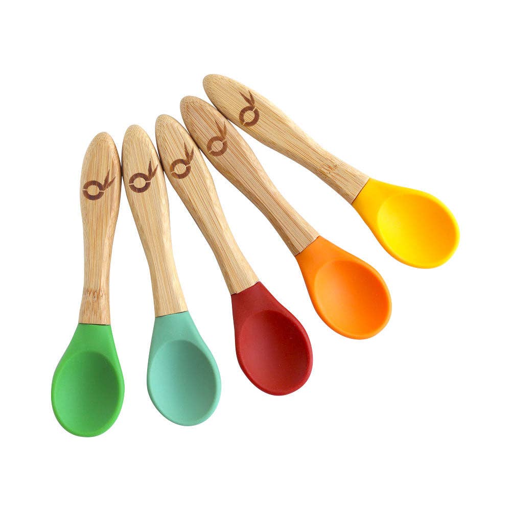 Children's spoon set made of bamboo