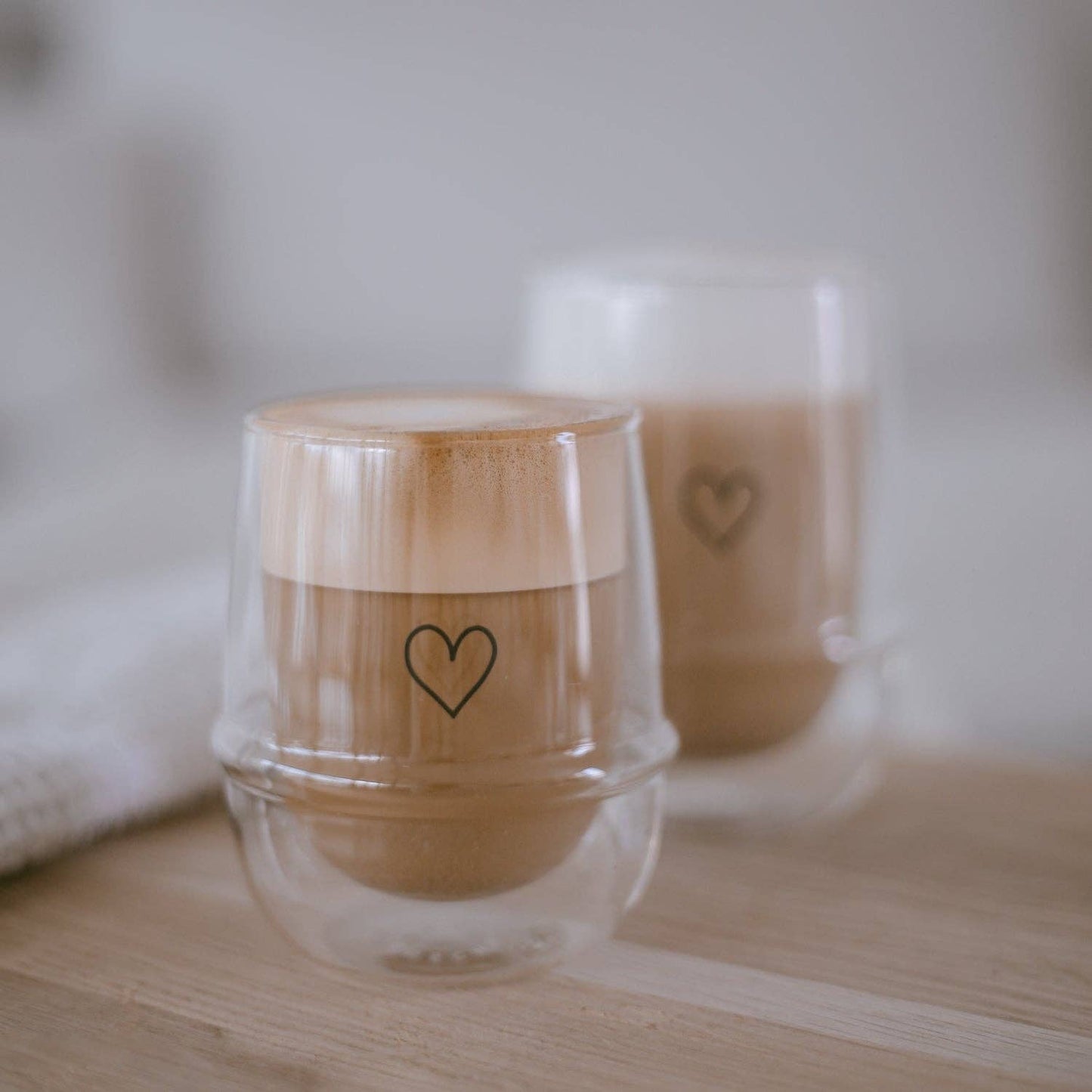 Doppelwandiges Glas "Herz" 200ml