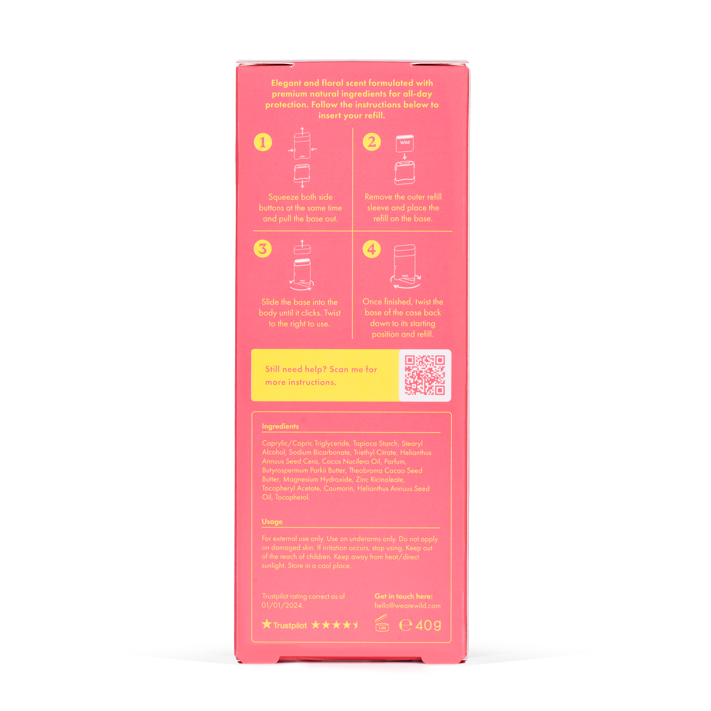 Wild - Coffret de démarrage déodorant rose « Cherry Blossom »