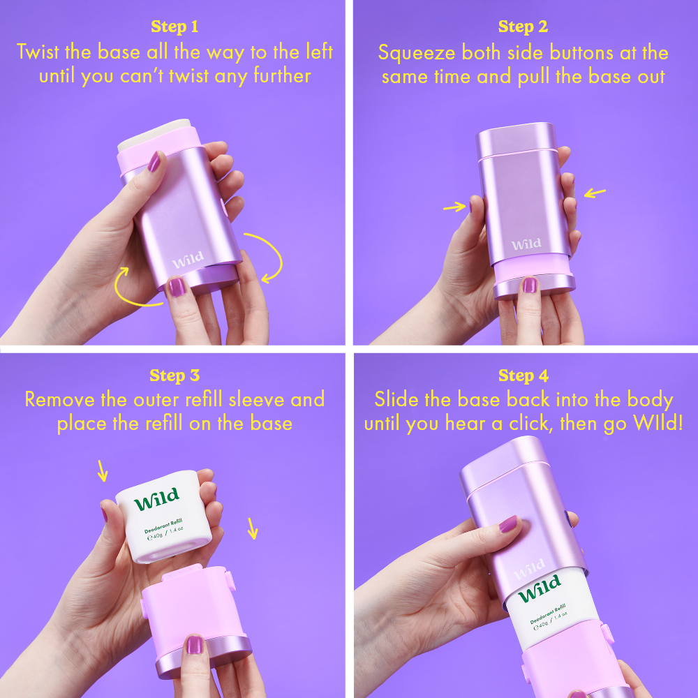 Wild - Deodorant Starter Set Purple "Coconut & Vanilla"