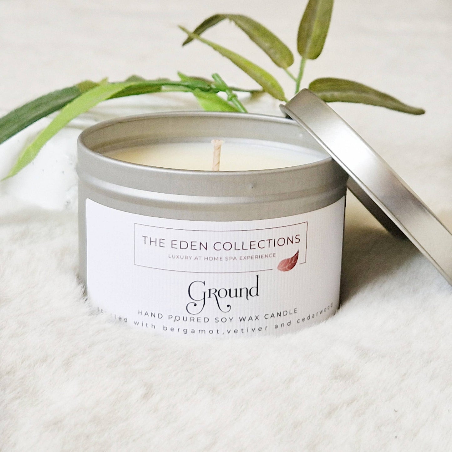 single-wick tin candles
