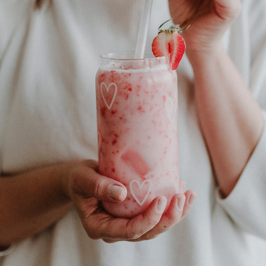 Hohes Trinkglas - verschiedene Designs