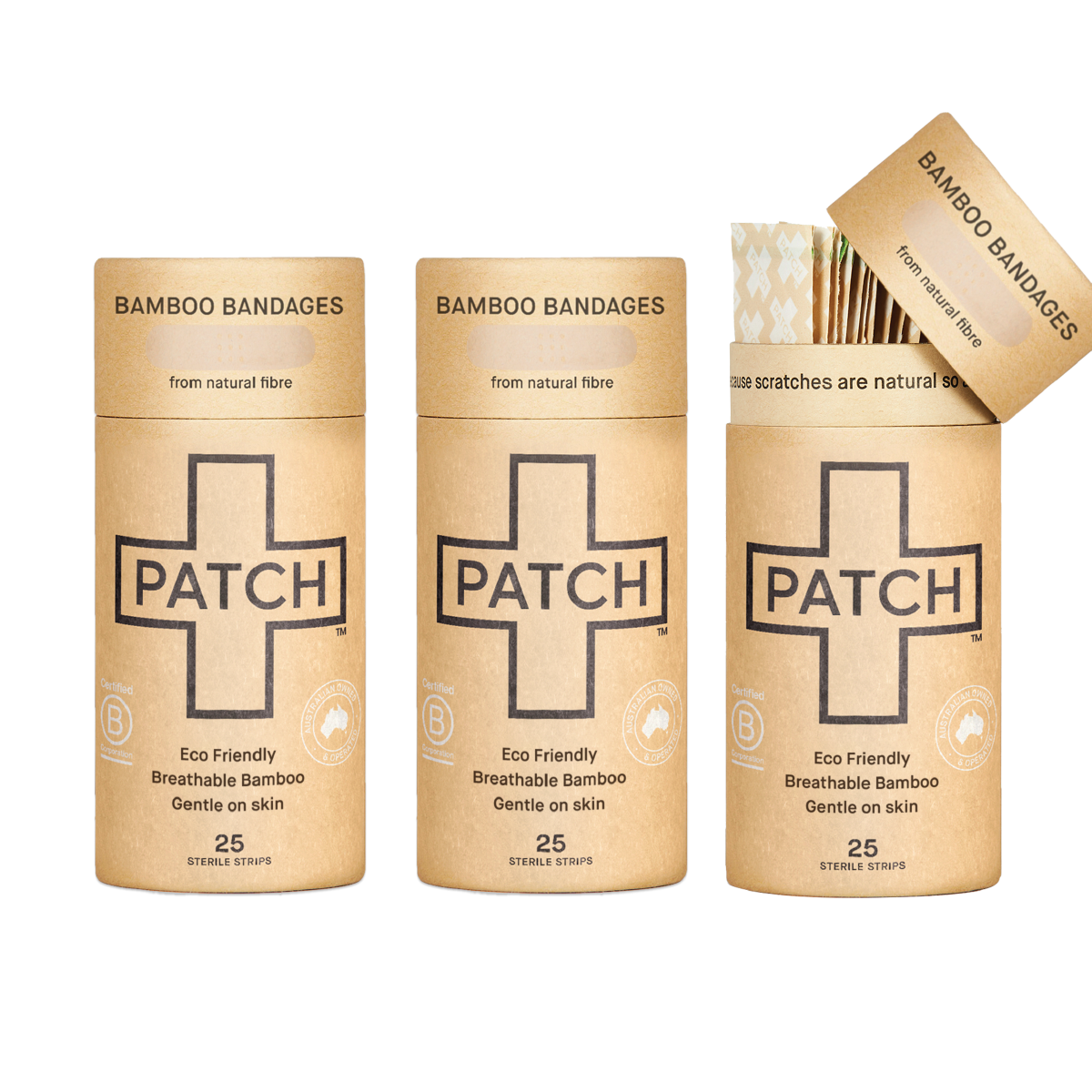 PATCH - Bandes de plâtre bambou, neutre