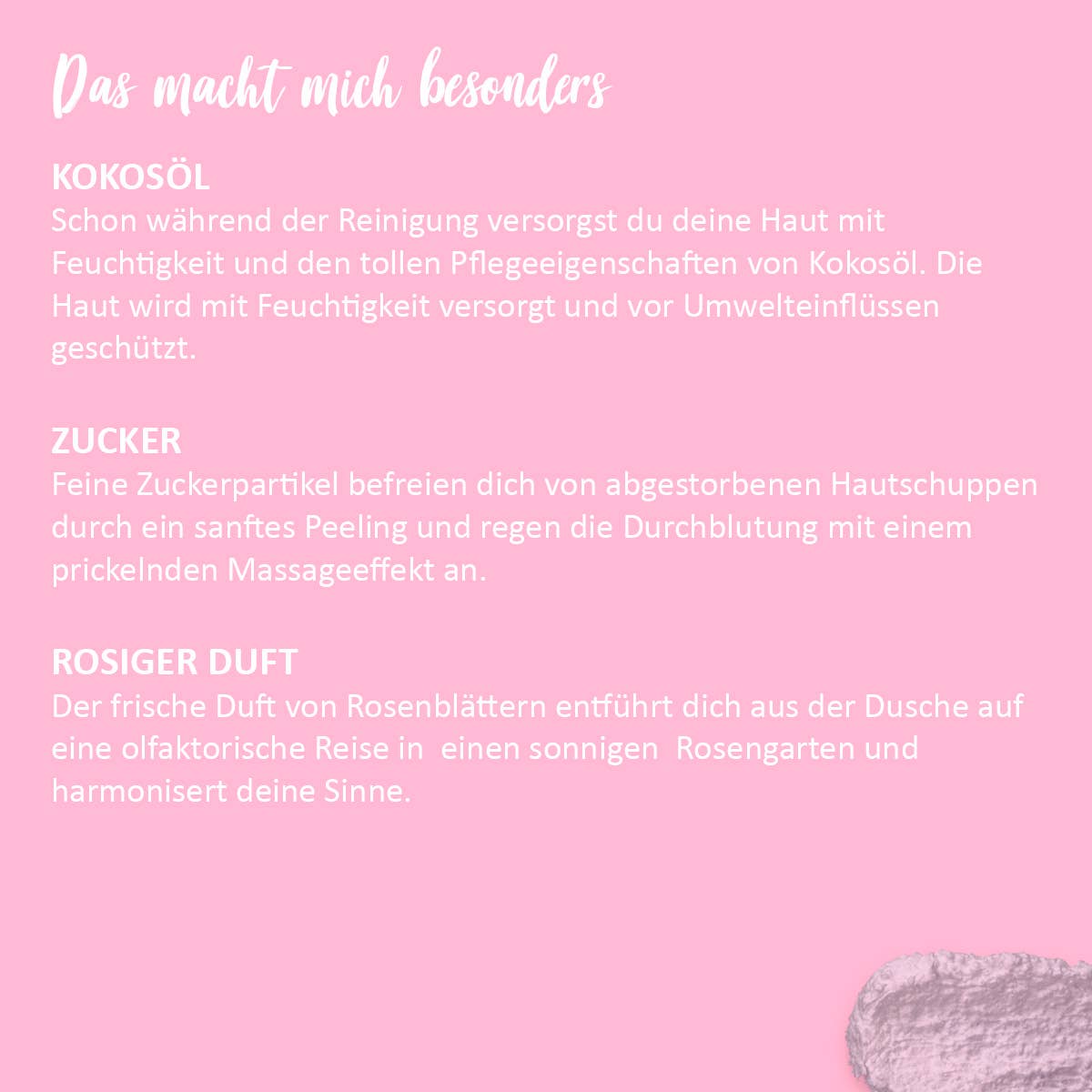 Peluche de douche 3en1 'Rose Garden'
