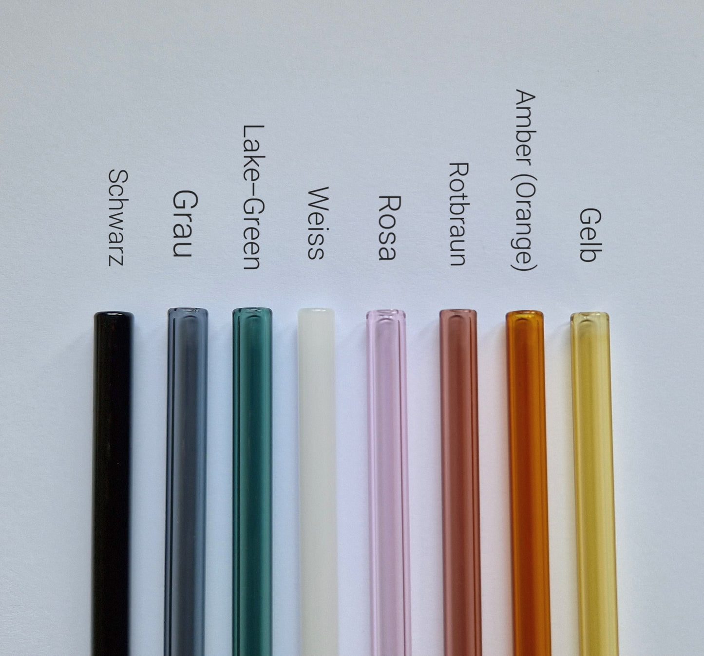 Glass drinking straw