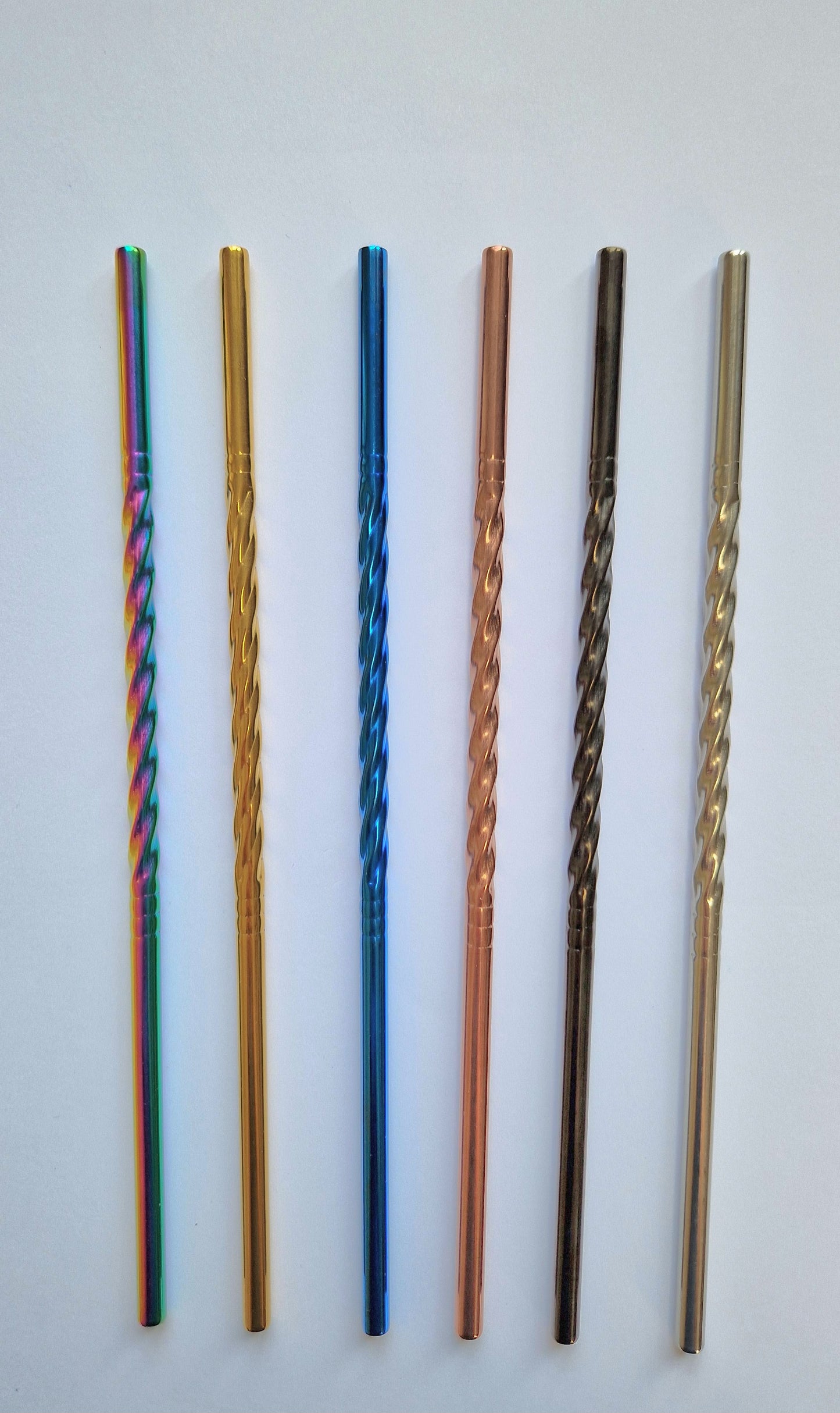 Spiral straw straight