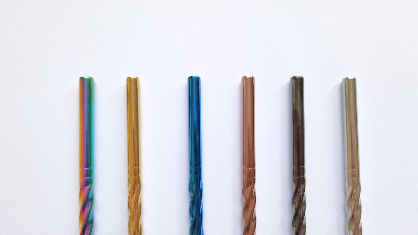 Spiral straw straight