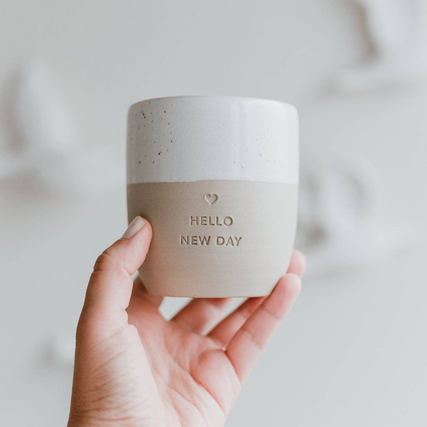 Becher "Hello New Day"