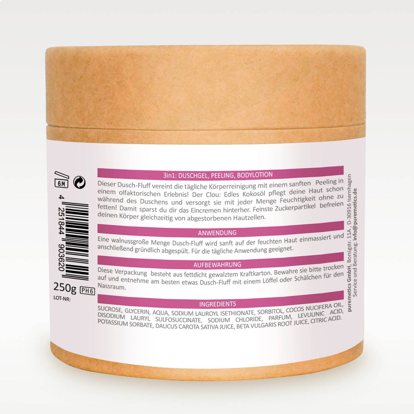 Peluche de douche 3en1 'Rose Garden'