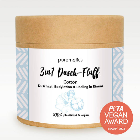 Verpackung 3in1 Dusch-Fluff Cotton
