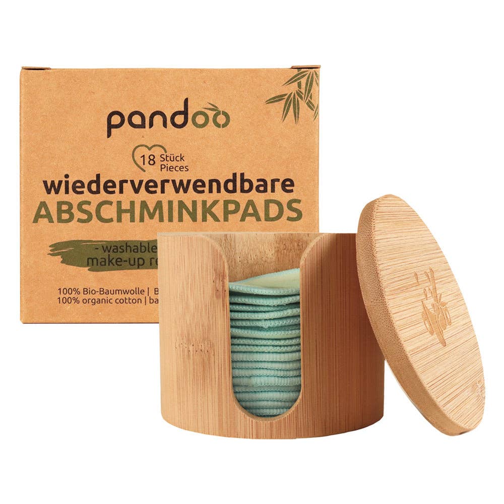 Abschminkpads aus Bio-Baumwolle inkl. Aufbewahrungsbox (18 Stück)