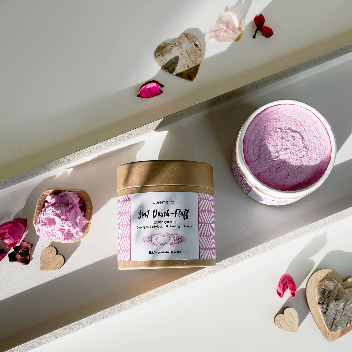 Peluche de douche 3en1 'Rose Garden'