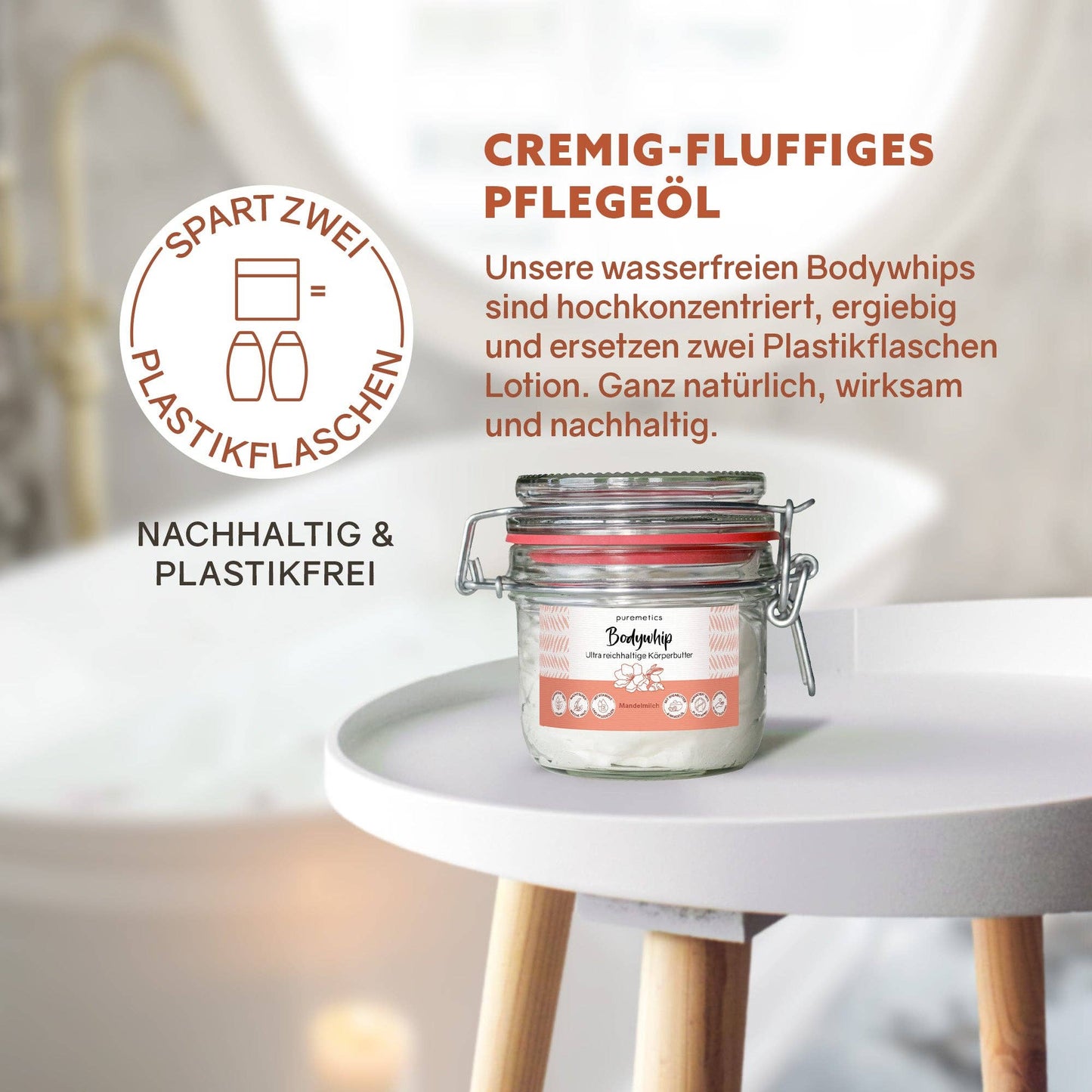 Pflegeöl - Bodywhip ‘Mandelmilch‘