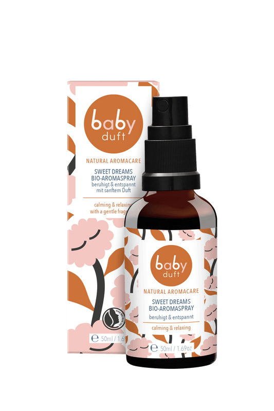 Babyduft SWEET DREAMS Aromaspray mit Verpackung