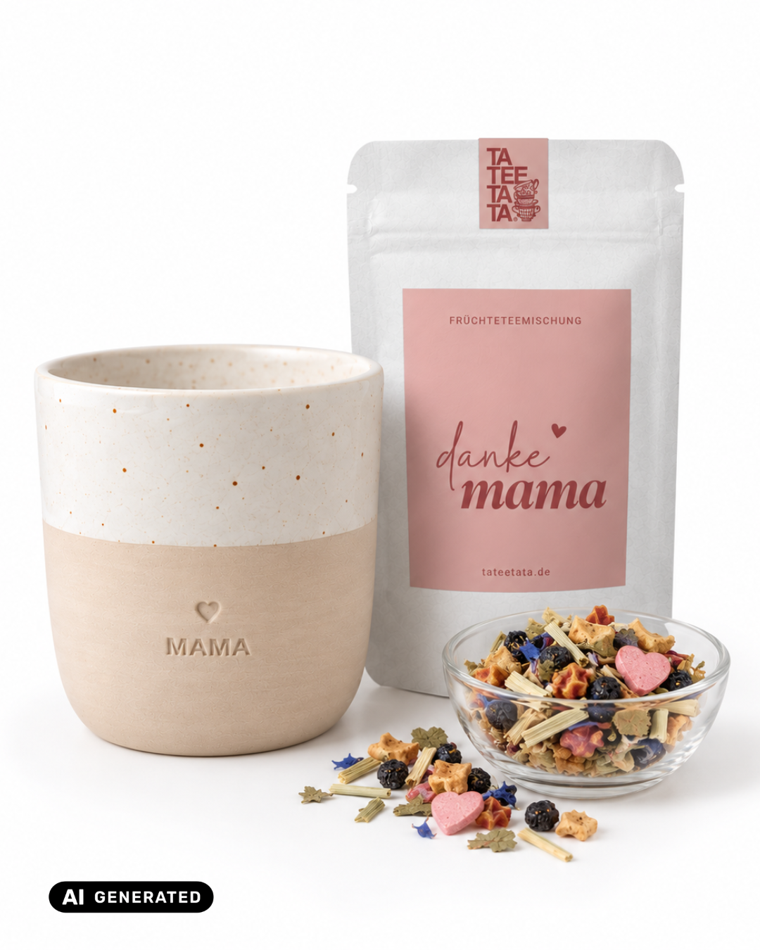 Mom Set – “Mom” Mug & “Thank You, Mom” Fruit Tea