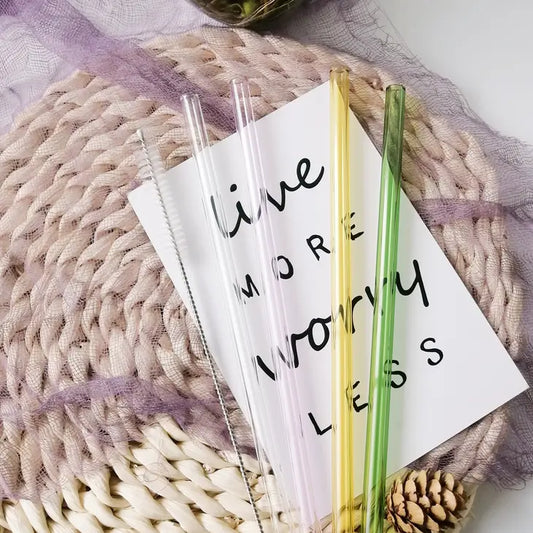 Glass straw straight