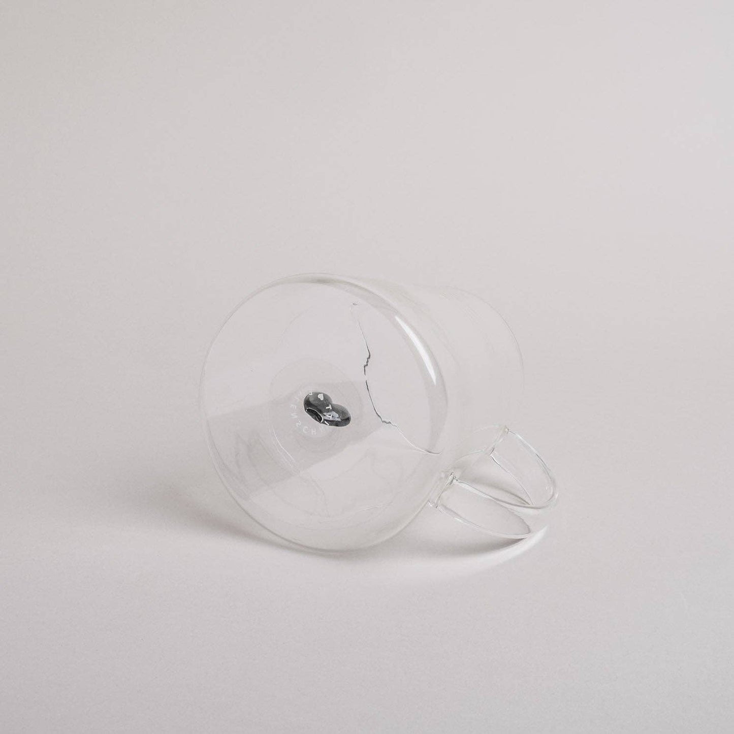 Karaffe Herzfigur schwarz Eulenschnitt