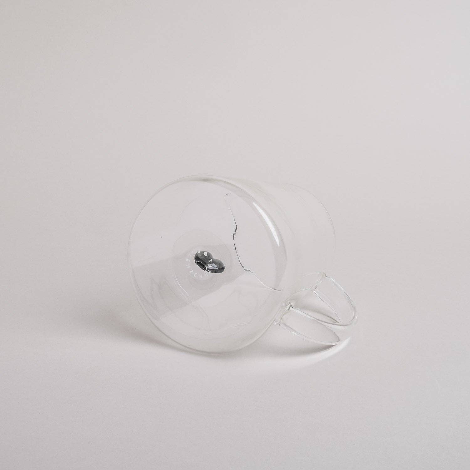 Karaffe Herzfigur schwarz Eulenschnitt