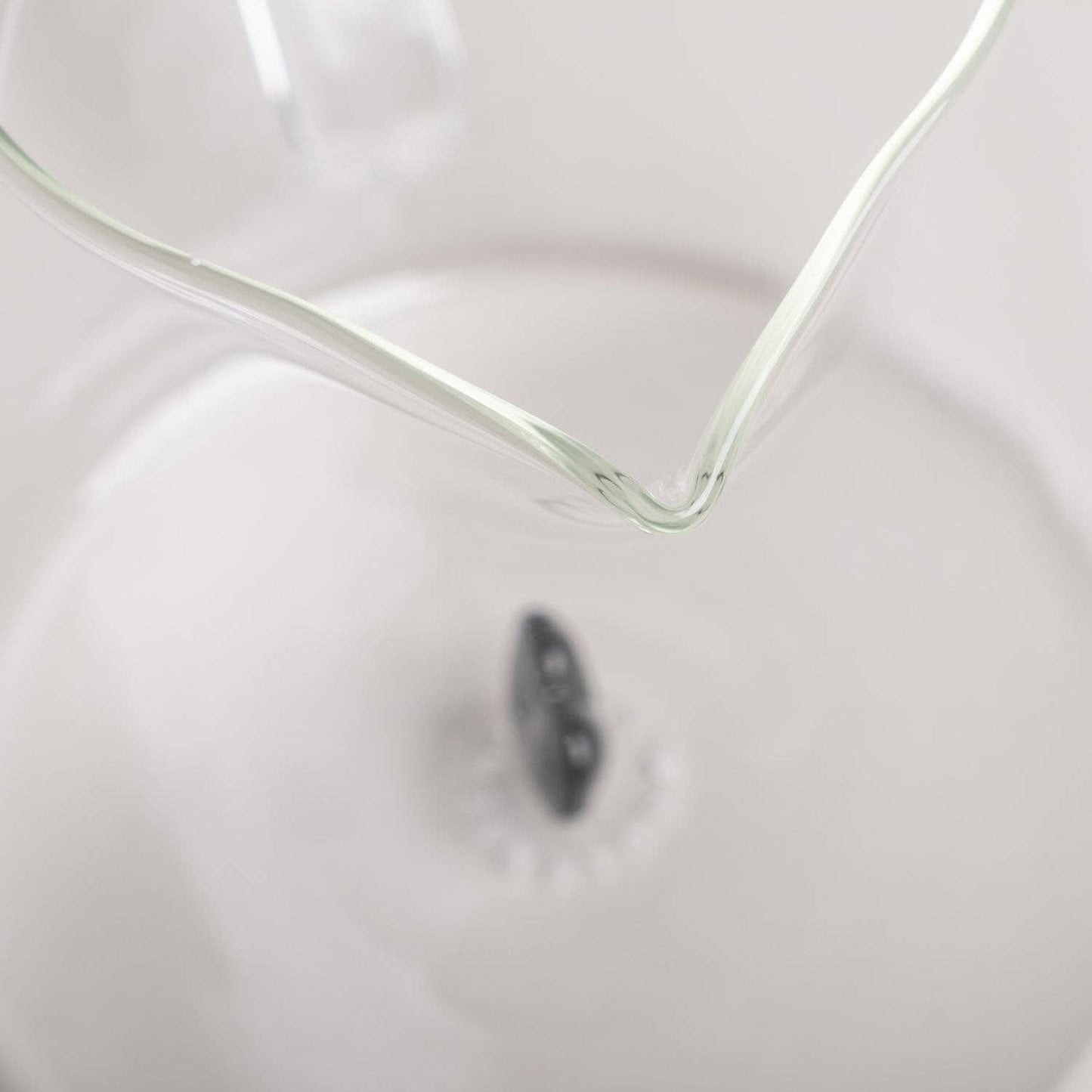 Karaffe Herzfigur schwarz Eulenschnitt