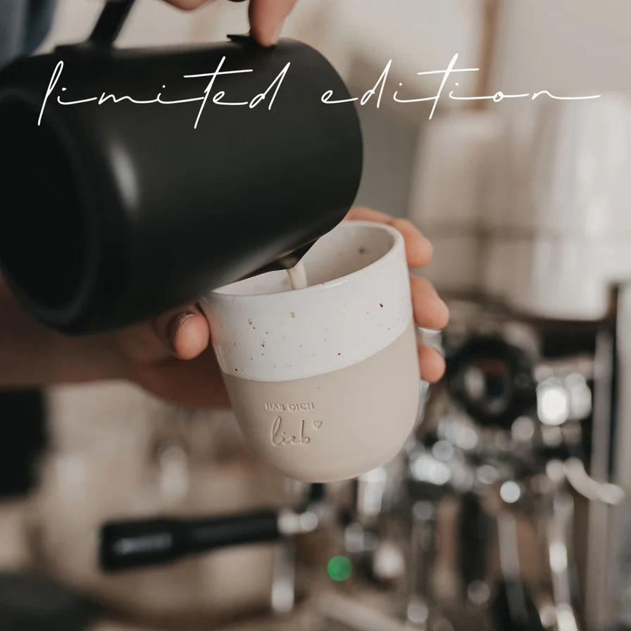 Becher Hab dich lieb mit Kaffeekanne