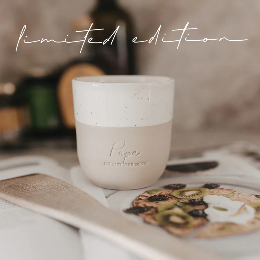 Becher Papa du bist der Beste auf Küchenzeile