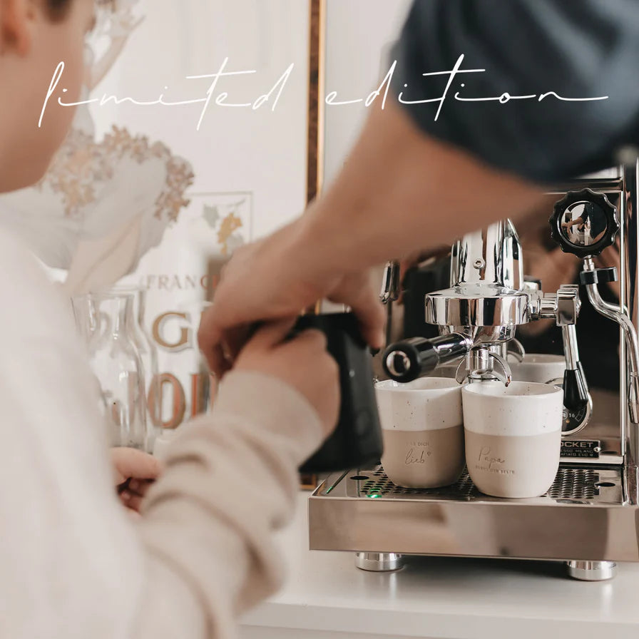 Becher Papa du bist der Beste mit Kaffemaschine