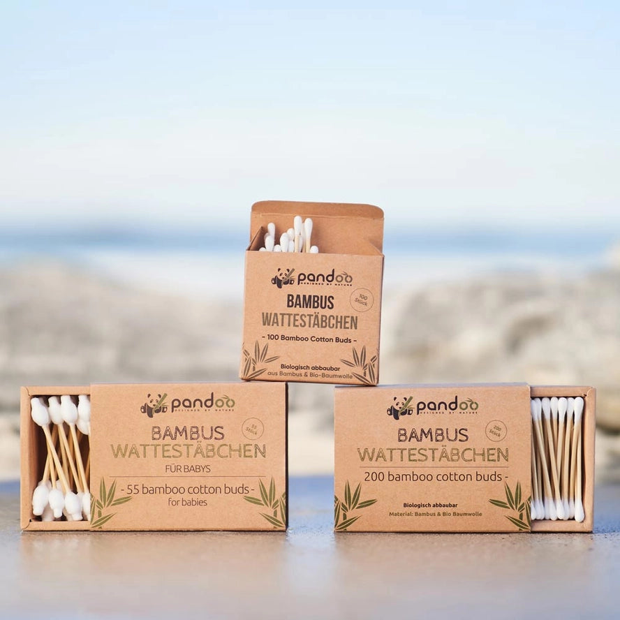 Bamboo cotton swabs (200 pieces)