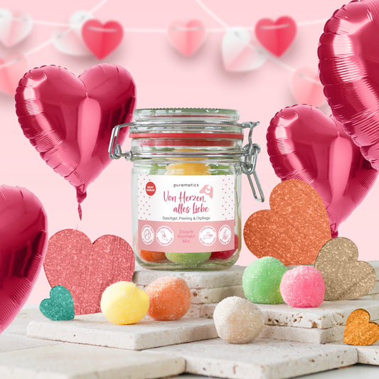 3in1 Dusch-Konfekt 'Von Herzen, alles Liebe'