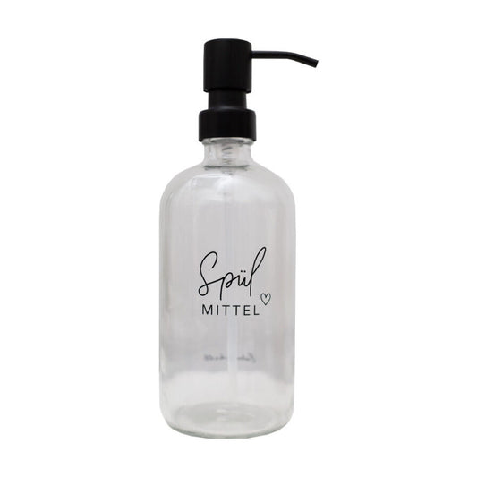 Soap dispenser dishwashing liquid transparent 500ml