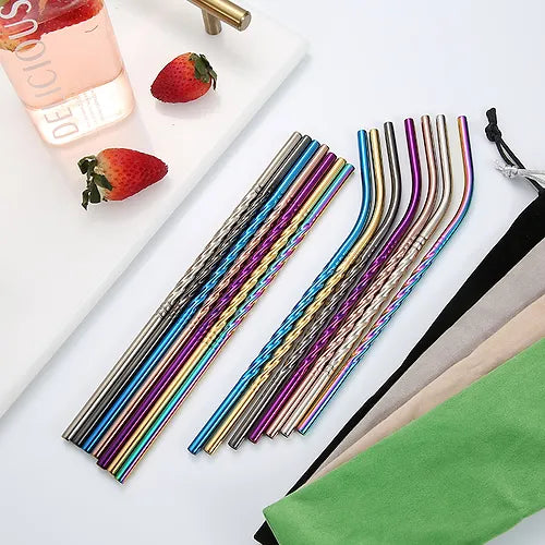 Spiral straw straight
