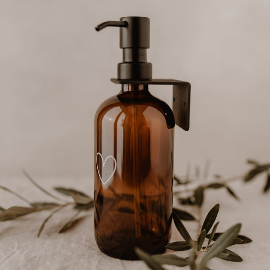 Wall mount glass dispenser