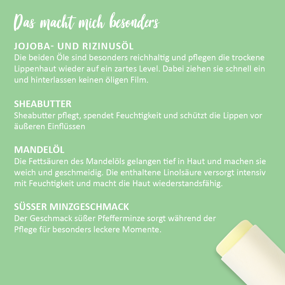 Lippenpflegestift 'Sweet Mint'