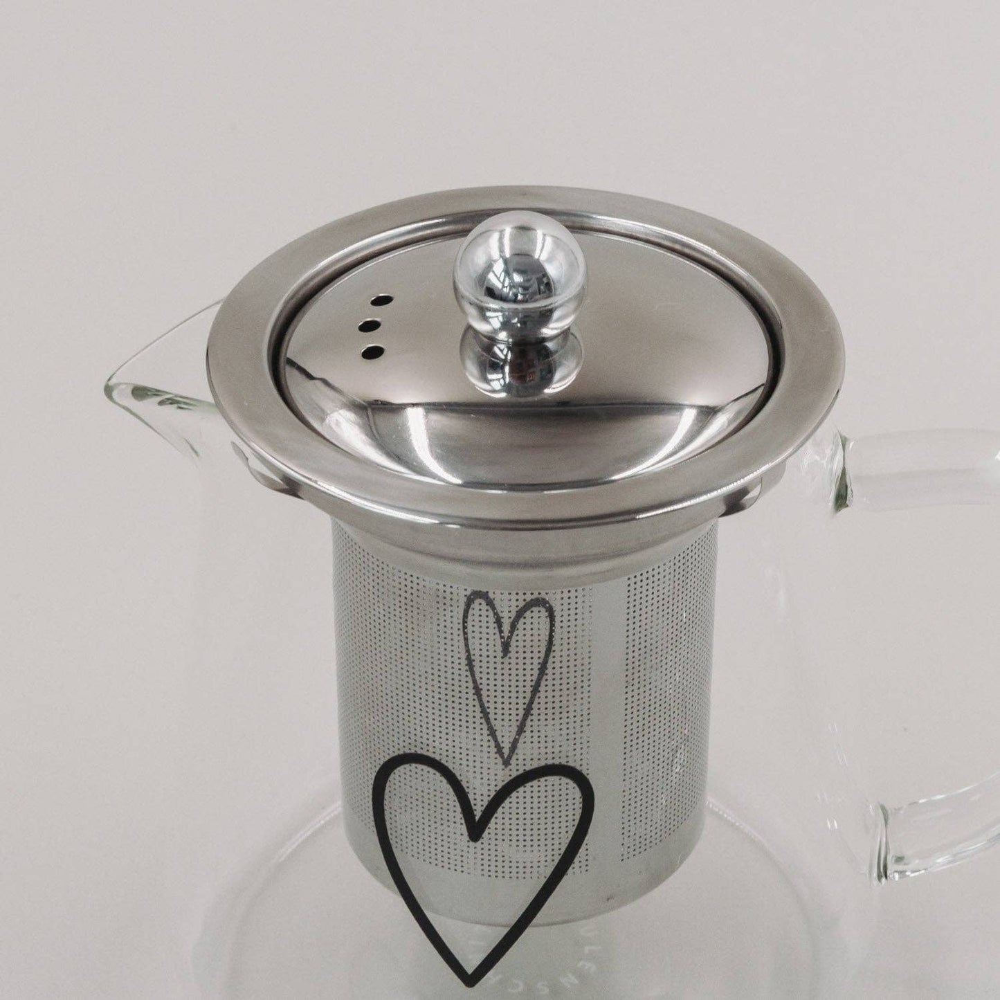 Théière en forme de cœur 550 ml