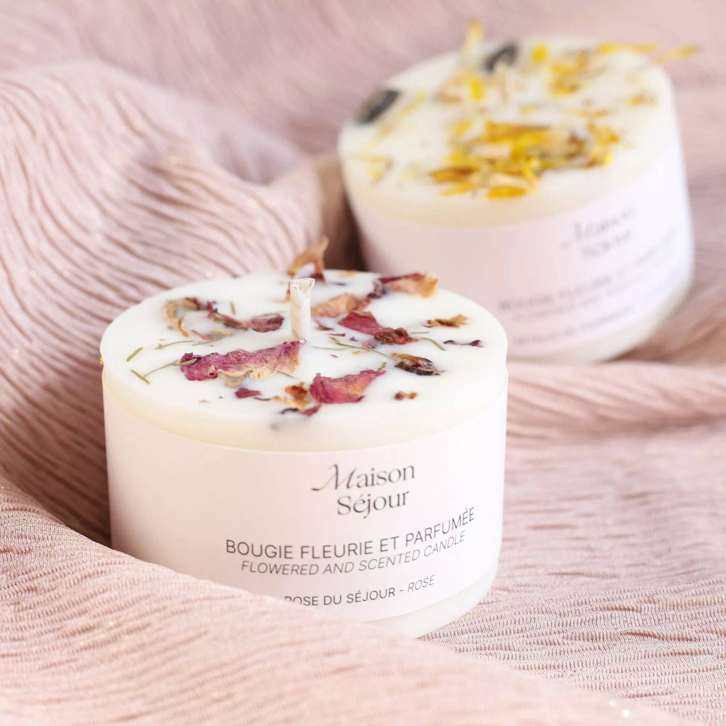 Coffret duo bougies votives « Le Floral »
