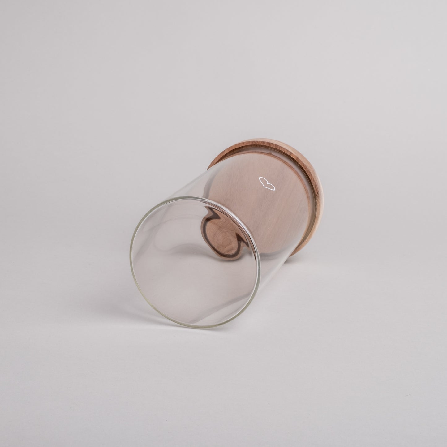 Vorratsglas "Herz weiss" 19cm