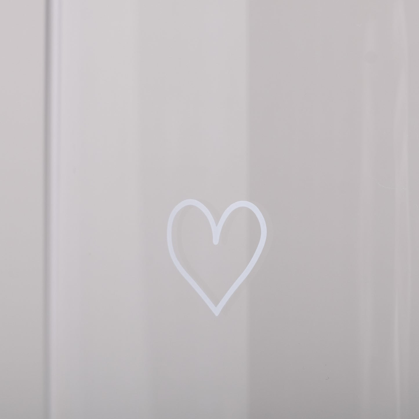 Vorratsglas "Herz weiss" 19cm