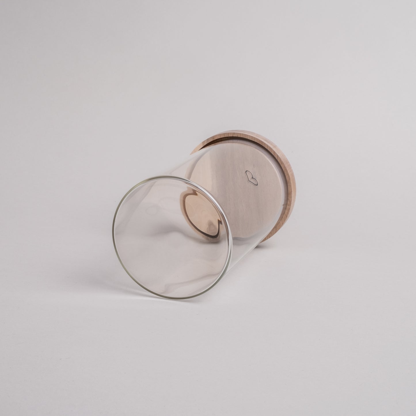 Vorratsglas "Herz schwarz" 19cm