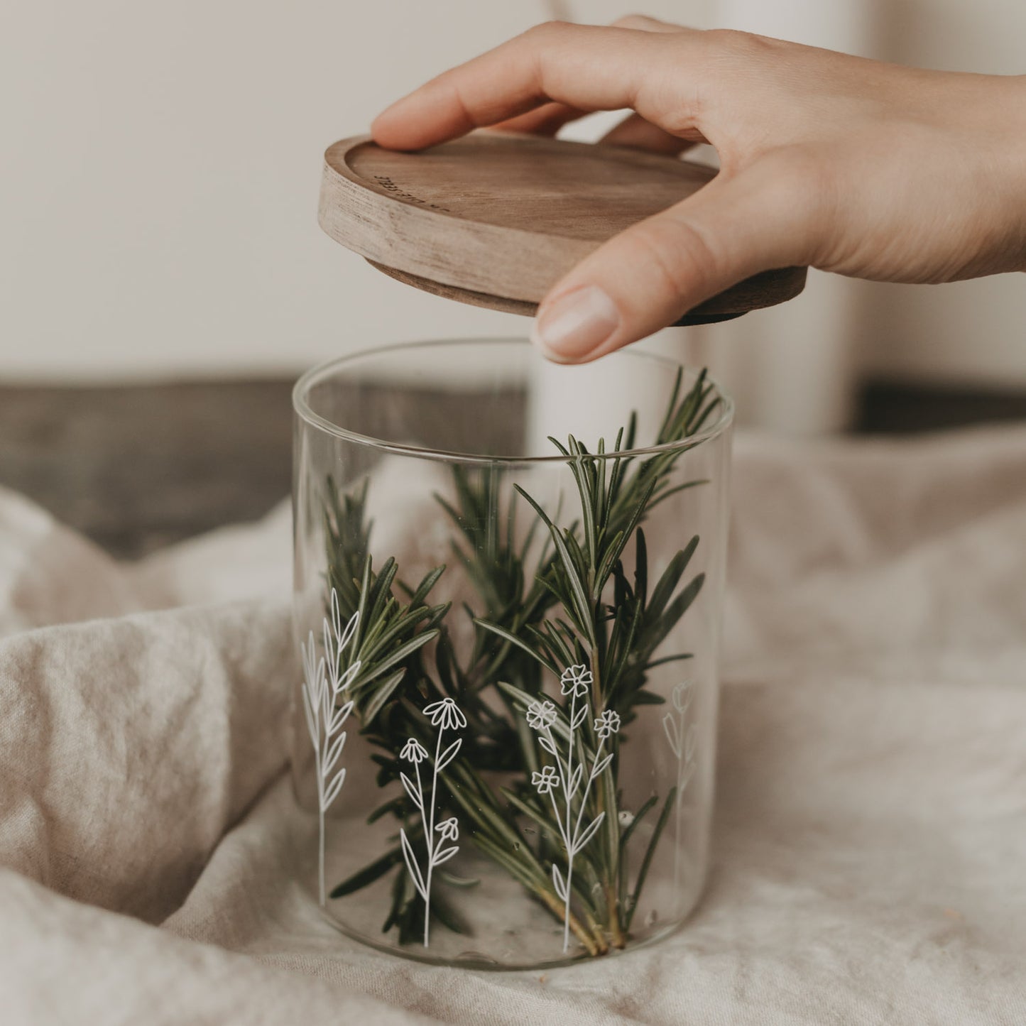 Vorratsglas "Blumenwiese" 13cm