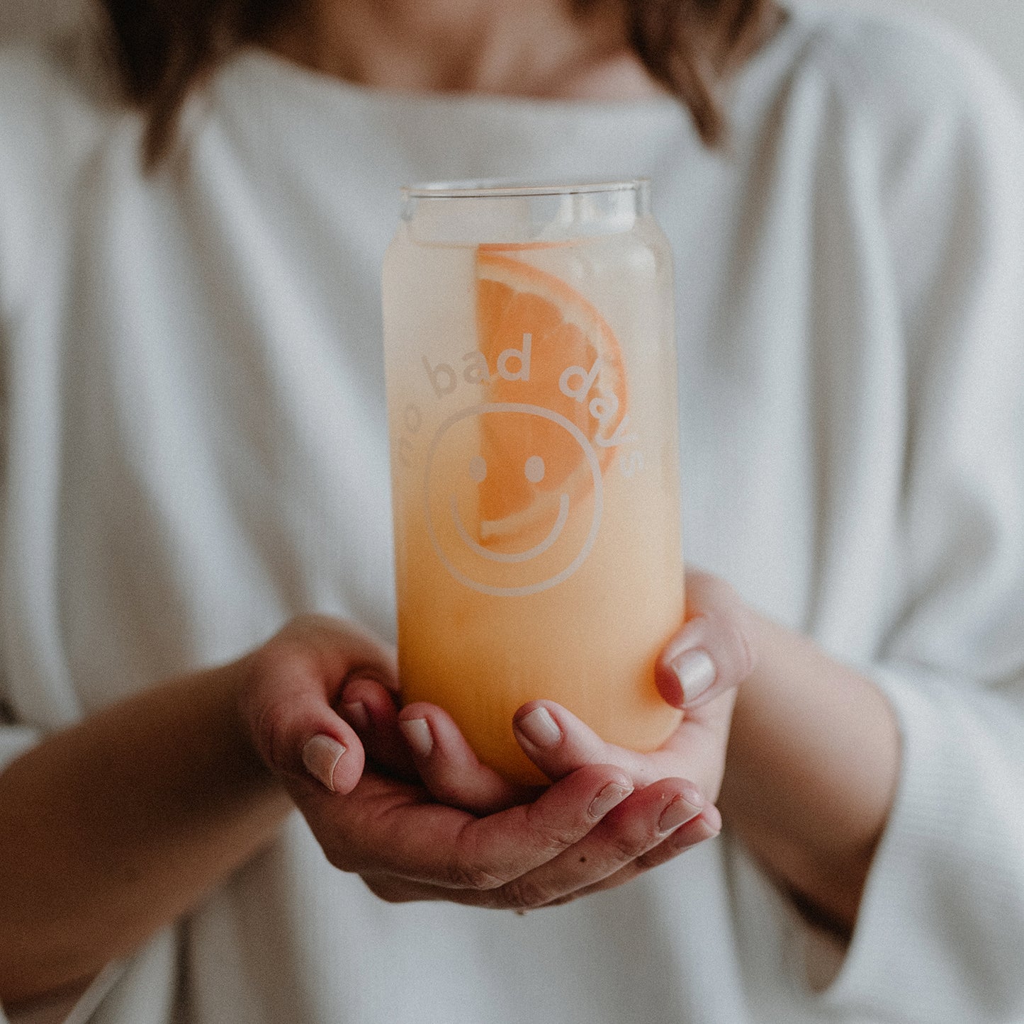 Tall drinking glass - various designs