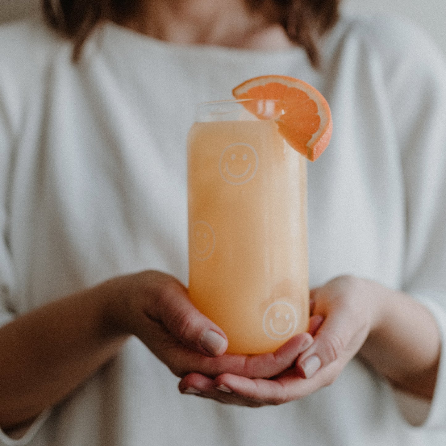 Tall drinking glass - various designs